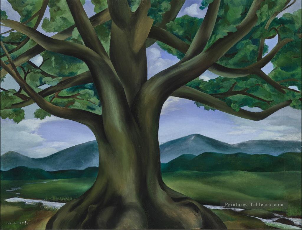 Le Royal Oak du Tennessee Georgia Okeeffe modernisme américain Precisionism Peintures à l'huile